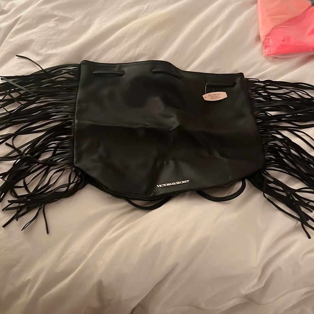 Victoria secret tassel back pack draw string